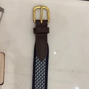 Brown and Blue Patterned boys Belt whales Vineyard Vines size 26-29 medium